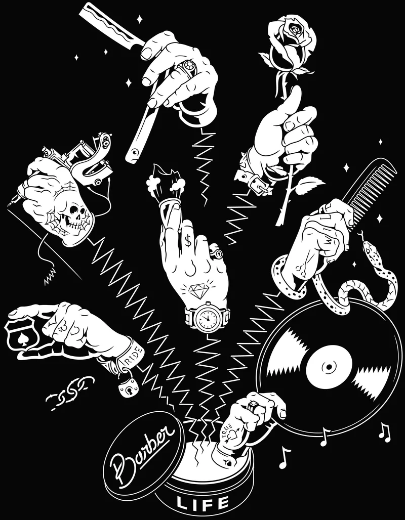 Barber Life tee — image 1